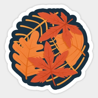 my circle autumn Sticker
